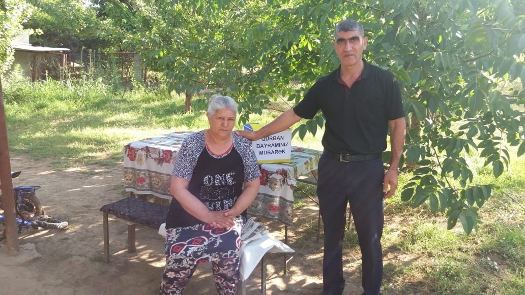 Füzuli rayonunda Qurban Bayramı münasibətilə Vətən Müharibəsi şəhidlərinin ailələri ziyarət olunub