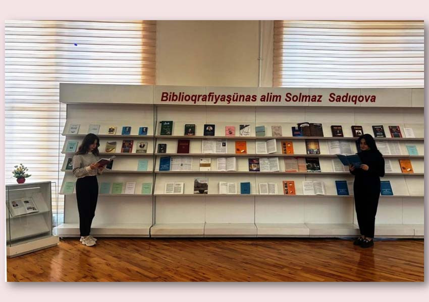 Milli Kitabxanada "Biblioqrafiyaşünas alim Solmaz Sadıqova" adlı virtual sərgi və eyniadlı ənənəvi kitab sərgisi istifadəçilərə təqdim olunub