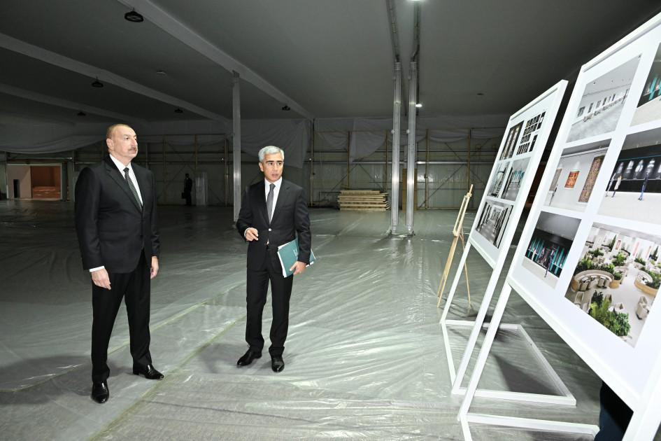 İlham Əliyev Olimpiya Stadionunun ərazisində - FOTOLAR