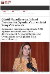 Konya səfəri: Könül Nurullayeva Türkiyənin nüfuzlu KİV-lərinə açıqlama verib