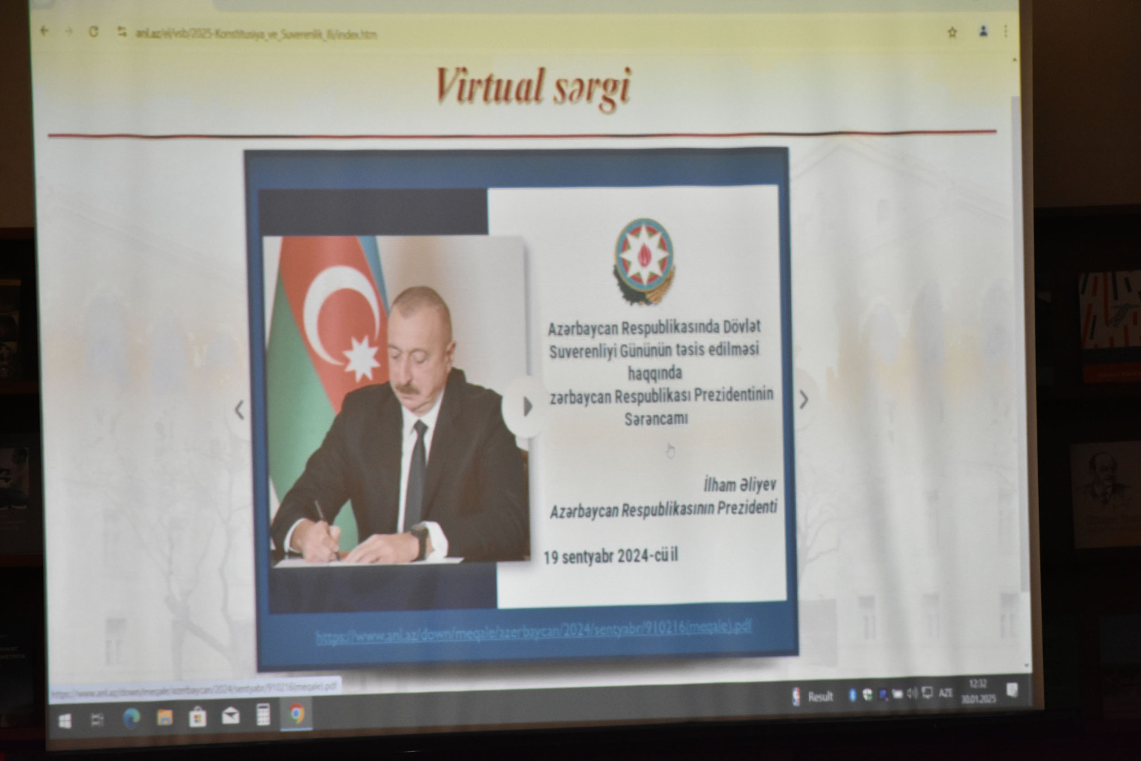 Milli Kitabxanada “Konstitusiya və Suverenlik İli”nə həsr olunmuş tədbir keçirilib